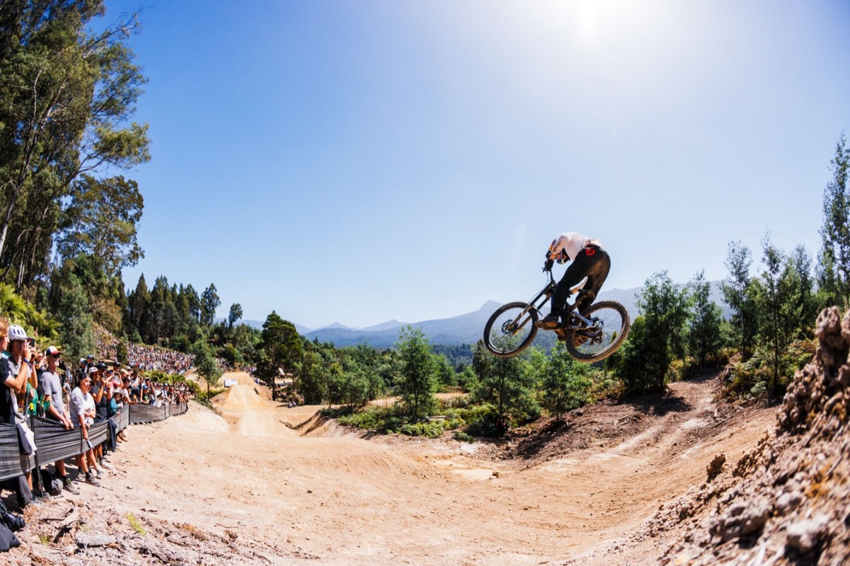 Spectators at Maydena Bike Park